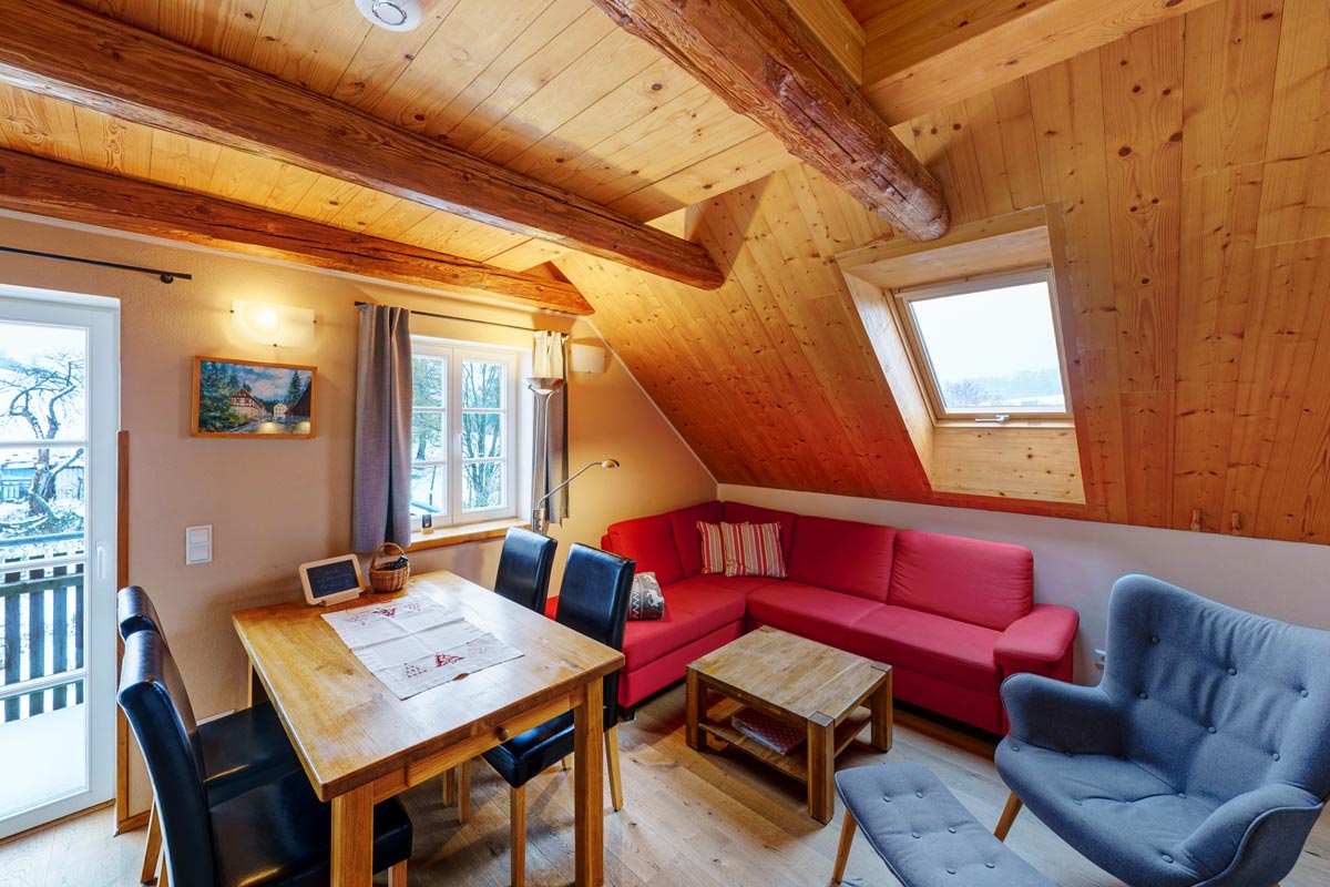 Ferienhaus Winterbergblick in Hinterhermsdorf – Ferienwohnung Kanstein – Wohnzimmer Ferienhaus Winterbergblick in Hinterhermsdorf - Ferienwohnung Kanstein - Wohnzimmer
